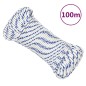 vidaXL Bootsseil Weiß 5 mm 100 m Polypropylen vidaXL Bootsseil Weiß 5 mm 100 m Polypropylen