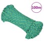 vidaXL Bootsseil Grün 3 mm 100 m Polypropylen vidaXL Bootsseil Grün 3 mm 100 m Polypropylen