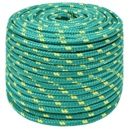vidaXL Bootsseil Grün 12 mm 100 m Polypropylen