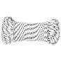 vidaXL Bootsseil Geflochten Weiß 5 mmx250 m Polyester vidaXL Bootsseil Geflochten Weiß 5 mmx250 m Polyester