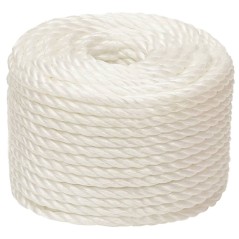 vidaXL Arbeitsseil Weiß 10 mm 100 m Polypropylen