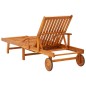 vidaXL Sonnenliegen 2 Stk. mit Tisch und Auflagen Massivholz Akazie vidaXL Sonnenliegen 2 Stk. mit Tisch und Auflagen Massivholz Akazie