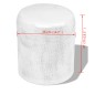 vidaXL Hocker/Beistelltisch aus gehämmertem Aluminium Silbern 
