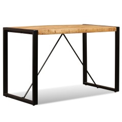 vidaXL Esstisch Raues Massives Mangoholz 120 cm          