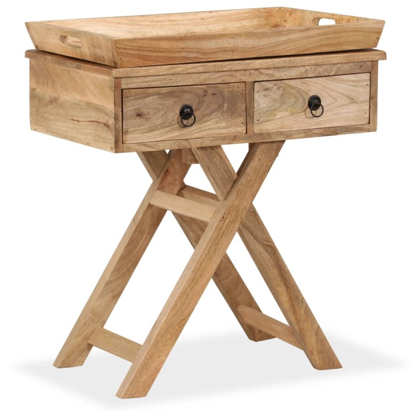 vidaXL Beistelltisch Mangoholz Massiv 65 x 40 x 76 cm vidaXL Beistelltisch Mangoholz Massiv 65 x 40 x 76 cm