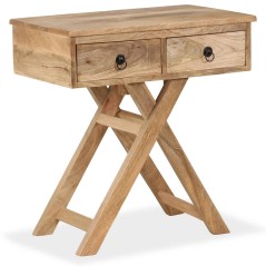 vidaXL Beistelltisch Mangoholz Massiv 65 x 40 x 76 cm