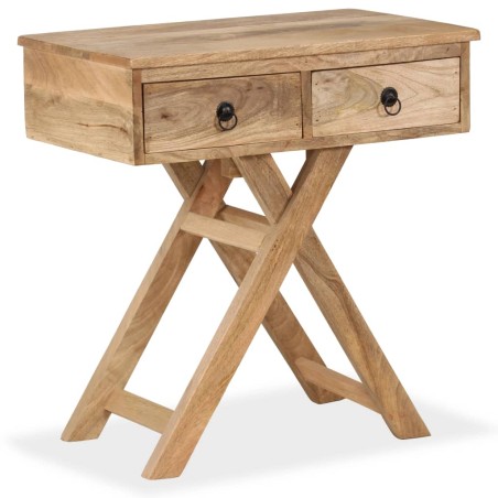 vidaXL Beistelltisch Mangoholz Massiv 65 x 40 x 76 cm