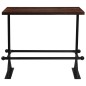 vidaXL Bartisch Altholz Massiv Dunkelbraun 120x60x107 cm vidaXL Bartisch Altholz Massiv Dunkelbraun 120x60x107 cm