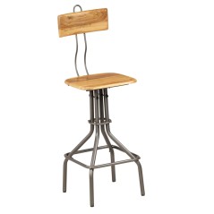 vidaXL Barhocker 2 Stk. Altholz Teak 