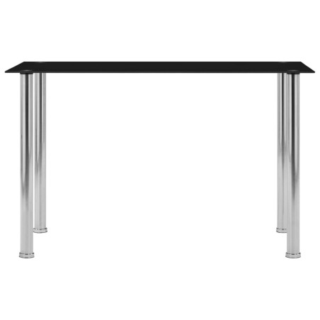 vidaXL Esstisch Schwarz 120 x 60 x 75 cm Hartglas