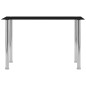 vidaXL Esstisch Schwarz 120 x 60 x 75 cm Hartglas vidaXL Esstisch Schwarz 120 x 60 x 75 cm Hartglas