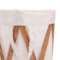 vidaXL Faltbarer Wäschekorb Cremeweiß Holz und Stoff vidaXL Faltbarer Wäschekorb Cremeweiß Holz und Stoff