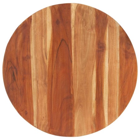 vidaXL Tischplatte Massivholz Palisander Rund 15-16 mm 80 cm 