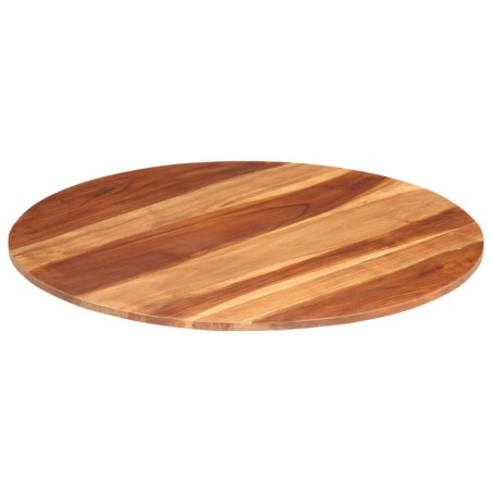 vidaXL Tischplatte Massivholz Palisander Rund 15-16 mm 80 cm 