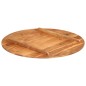 vidaXL Tischplatte Massivholz Palisander Rund 15-16 mm 80 cm 