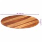 vidaXL Tischplatte Massivholz Palisander Rund 15-16 mm 80 cm 