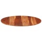 vidaXL Tischplatte Massivholz Palisander Rund 15-16 mm 80 cm 