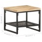 vidaXL Beistelltisch 40x40x35 cm Massivholz Mango vidaXL Beistelltisch 40x40x35 cm Massivholz Mango