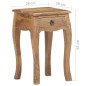 vidaXL Nachttisch 28x28x46 cm Massivholz Mango vidaXL Nachttisch 28x28x46 cm Massivholz Mango