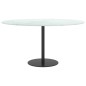 vidaXL Tischplatte Weiß Ø80x1 cm Hartglas in Marmoroptik vidaXL Tischplatte Weiß Ø80x1 cm Hartglas in Marmoroptik