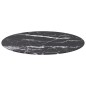 vidaXL Tischplatte Schwarz Ø70x0,8 cm Hartglas in Marmoroptik vidaXL Tischplatte Schwarz Ø70x0,8 cm Hartglas in Marmoroptik