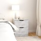 vidaXL Nachttisch Betongrau 40x40x50 cm Spanplatte vidaXL Nachttisch Betongrau 40x40x50 cm Spanplatte