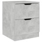 vidaXL Nachttisch Betongrau 40x40x50 cm Spanplatte vidaXL Nachttisch Betongrau 40x40x50 cm Spanplatte