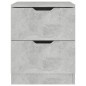 vidaXL Nachttisch Betongrau 40x40x50 cm Spanplatte vidaXL Nachttisch Betongrau 40x40x50 cm Spanplatte