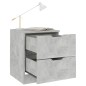 vidaXL Nachttisch Betongrau 40x40x50 cm Spanplatte vidaXL Nachttisch Betongrau 40x40x50 cm Spanplatte