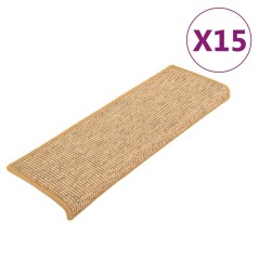 vidaXL Stufenmatten Selbstklebend 15 Stk. Orange 65x21x4 cm