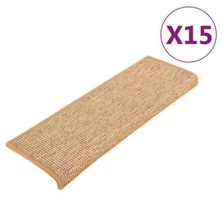 vidaXL Stufenmatten Selbstklebend 15 Stk. Orange 65x21x4 cm