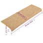 vidaXL Stufenmatten Selbstklebend 15 Stk. Orange 65x21x4 cm vidaXL Stufenmatten Selbstklebend 15 Stk. Orange 65x21x4 cm