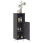 vidaXL Badezimmerschrank Grau 30x30x95 cm Holzwerkstoff vidaXL Badezimmerschrank Grau 30x30x95 cm Holzwerkstoff
