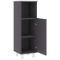 vidaXL Badezimmerschrank Grau 30x30x95 cm Holzwerkstoff vidaXL Badezimmerschrank Grau 30x30x95 cm Holzwerkstoff