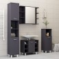 vidaXL Badezimmerschrank Grau 30x30x95 cm Holzwerkstoff vidaXL Badezimmerschrank Grau 30x30x95 cm Holzwerkstoff