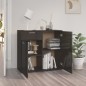 vidaXL Sideboard Hochglanz-Schwarz 80x36x75 cm Holzwerkstoff vidaXL Sideboard Hochglanz-Schwarz 80x36x75 cm Holzwerkstoff