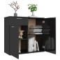 vidaXL Sideboard Hochglanz-Schwarz 80x36x75 cm Holzwerkstoff vidaXL Sideboard Hochglanz-Schwarz 80x36x75 cm Holzwerkstoff