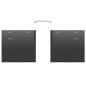 vidaXL Sideboard Hochglanz-Schwarz 80x36x75 cm Holzwerkstoff vidaXL Sideboard Hochglanz-Schwarz 80x36x75 cm Holzwerkstoff