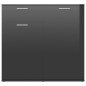 vidaXL Sideboard Hochglanz-Schwarz 80x36x75 cm Holzwerkstoff vidaXL Sideboard Hochglanz-Schwarz 80x36x75 cm Holzwerkstoff