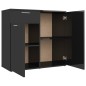 vidaXL Sideboard Hochglanz-Schwarz 80x36x75 cm Holzwerkstoff vidaXL Sideboard Hochglanz-Schwarz 80x36x75 cm Holzwerkstoff