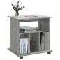 vidaXL Rollschrank Grau Sonoma 60x45x60 cm Holzwerkstoff