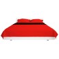 vidaXL Gesteppte Wende-Tagesdecke Rot and Schwarz 170x210 cm vidaXL Gesteppte Wende-Tagesdecke Rot and Schwarz 170x210 cm