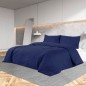 vidaXL Bettwäsche-Set Marineblau 140x200 cm Baumwolle vidaXL Bettwäsche-Set Marineblau 140x200 cm Baumwolle