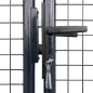 vidaXL Mesh-Gartentor Verzinkter Stahl 400 x 150 cm Grau vidaXL Mesh-Gartentor Verzinkter Stahl 400 x 150 cm Grau