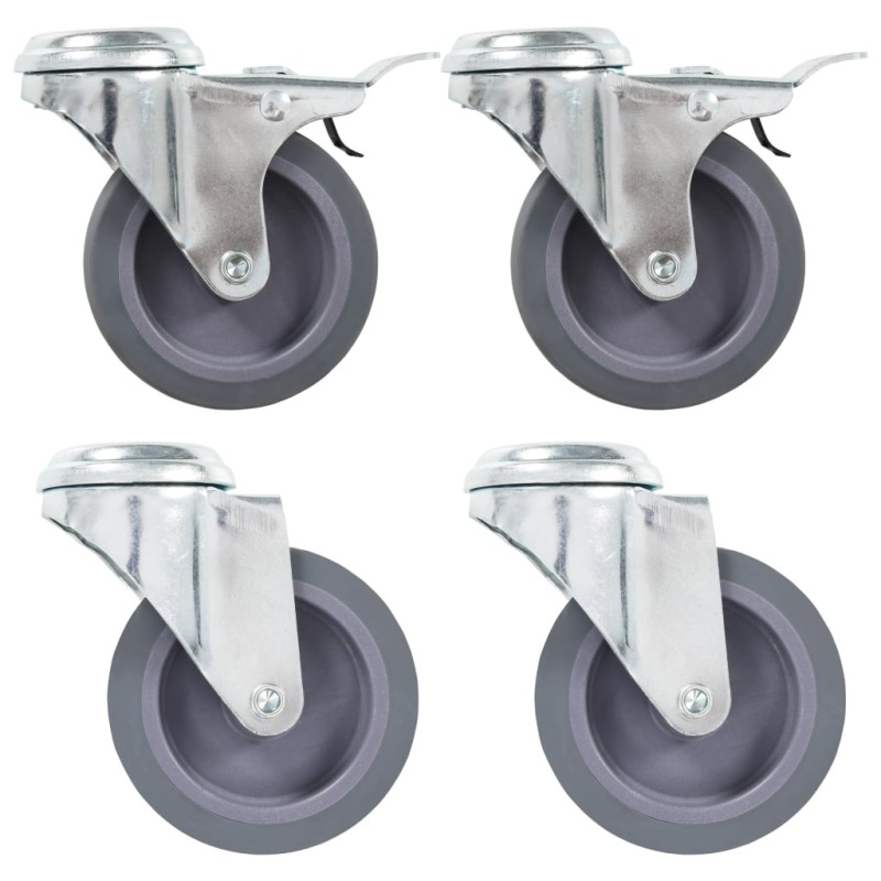 vidaXL Lenkrollen mit Bolzenloch 4 Stk. 75 mm vidaXL Lenkrollen mit Bolzenloch 4 Stk. 75 mm