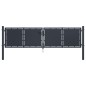 vidaXL Gartentor Stahl 300×100 cm Anthrazit vidaXL Gartentor Stahl 300×100 cm Anthrazit