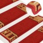 vidaXL Stufenmatten Selbstklebend 5 Stk. 65x21x4 cm Rot vidaXL Stufenmatten Selbstklebend 5 Stk. 65x21x4 cm Rot