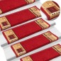 vidaXL Stufenmatten Selbstklebend 5 Stk. 65x21x4 cm Rot vidaXL Stufenmatten Selbstklebend 5 Stk. 65x21x4 cm Rot