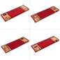 vidaXL Stufenmatten Selbstklebend 5 Stk. 65x21x4 cm Rot vidaXL Stufenmatten Selbstklebend 5 Stk. 65x21x4 cm Rot