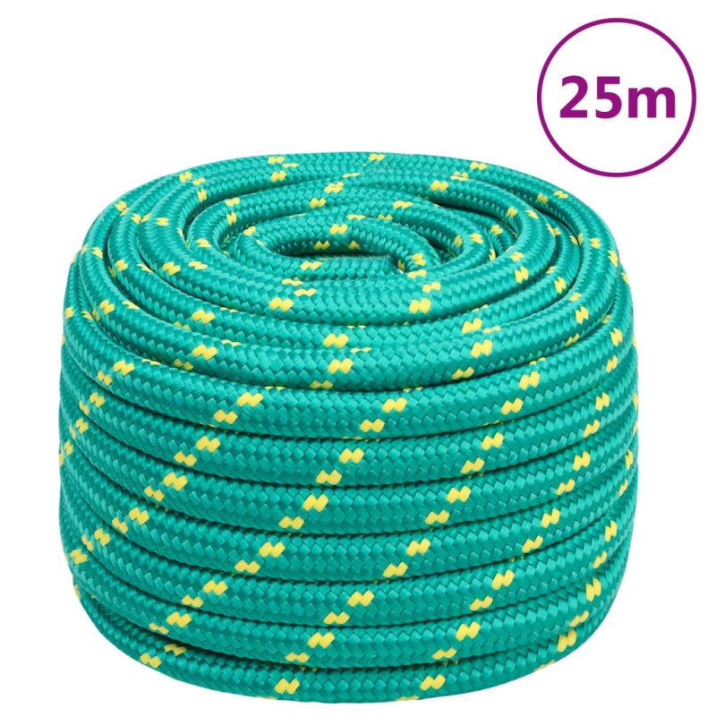 vidaXL Bootsseil Grün 20 mm 25 m Polypropylen vidaXL Bootsseil Grün 20 mm 25 m Polypropylen